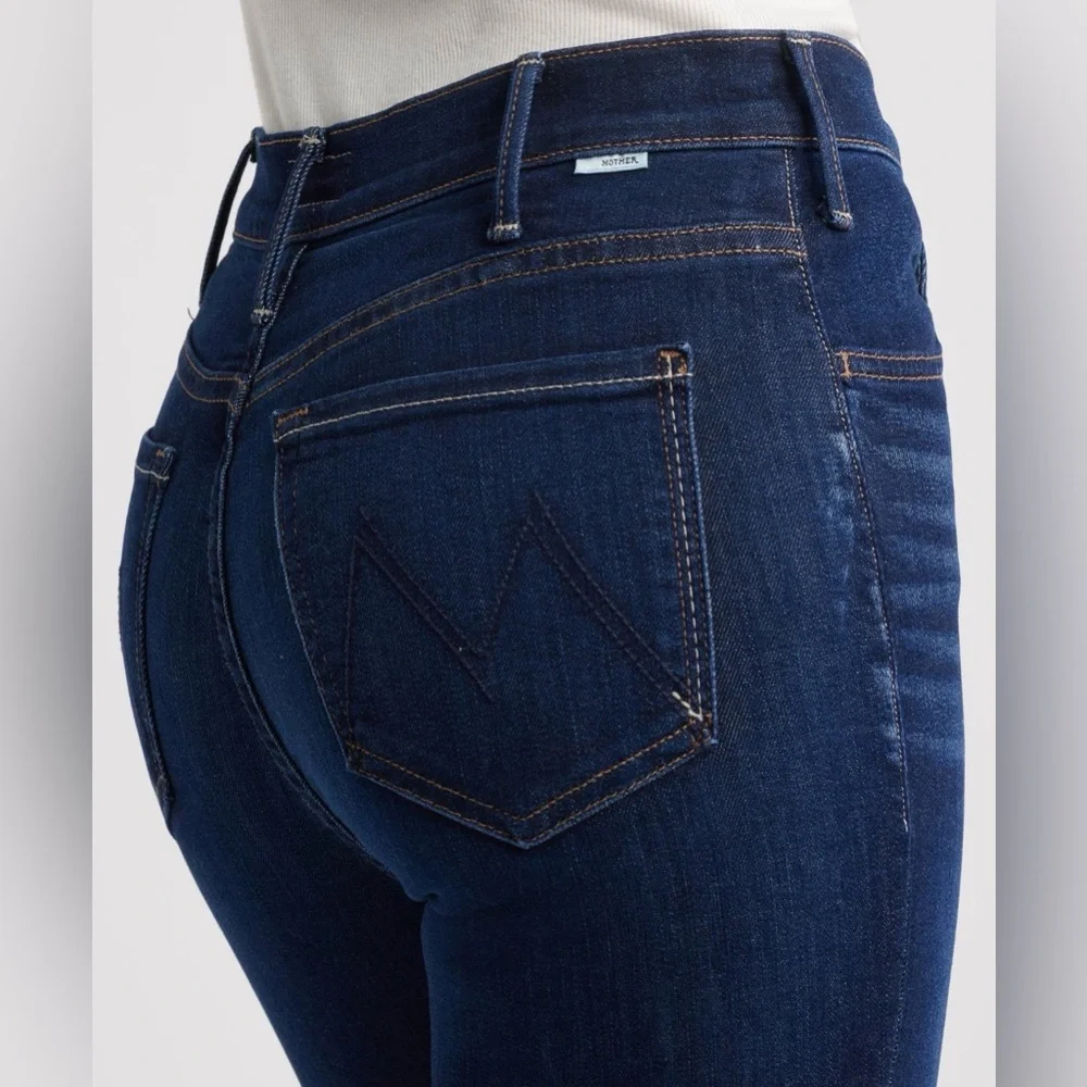 Mother Lil’ Hustler Ankle Dark Blue Denim Jeans Women’s Size 28 - Picture 10 of 10